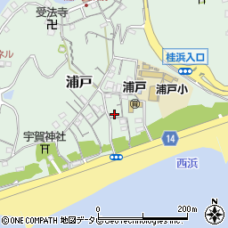 高知県高知市浦戸540周辺の地図
