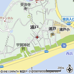 高知県高知市浦戸568周辺の地図