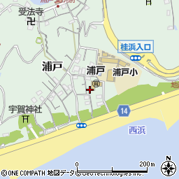 高知県高知市浦戸536周辺の地図