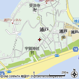 高知県高知市浦戸502周辺の地図