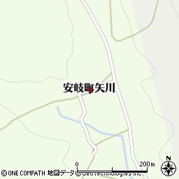 大分県国東市安岐町矢川周辺の地図