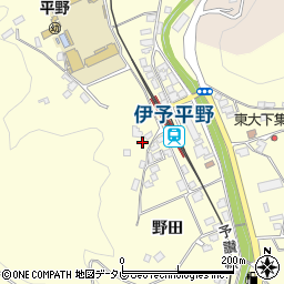愛媛県大洲市平野町野田125周辺の地図