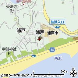 高知県高知市浦戸528周辺の地図