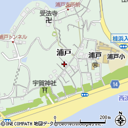 高知県高知市浦戸486周辺の地図