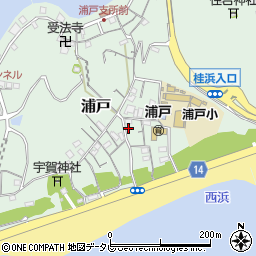 高知県高知市浦戸545周辺の地図