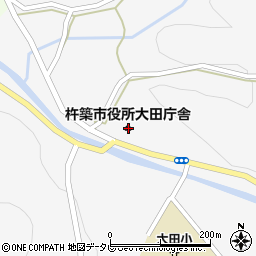 杵築市立　大田中央公民館周辺の地図