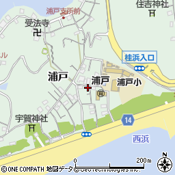 高知県高知市浦戸546周辺の地図