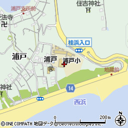 高知県高知市浦戸424周辺の地図