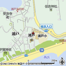 高知県高知市浦戸438周辺の地図
