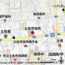 高知県土佐市周辺の地図