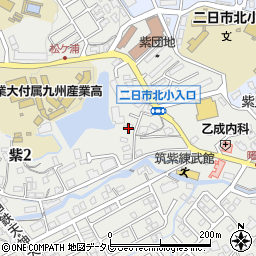 西日本新聞エリアセンター　二日市東周辺の地図