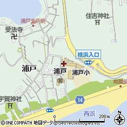 高知県高知市浦戸440周辺の地図