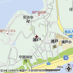高知県高知市浦戸469周辺の地図