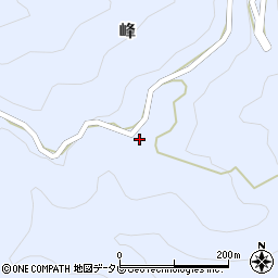 高知県高岡郡佐川町峰820周辺の地図