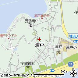 高知県高知市浦戸467周辺の地図