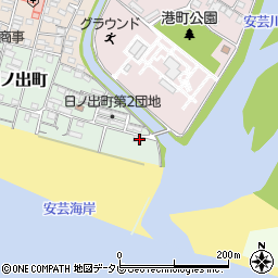 高知県安芸市日ノ出町10-12周辺の地図