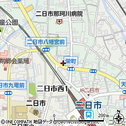 Ａ　ガラスのトラブル出張サービス・ガラスの生活救急車筑紫野市・筑紫野市役所前・二日市駅前・針摺・筑紫・出張受付センター周辺の地図