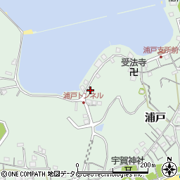 高知県高知市浦戸349周辺の地図
