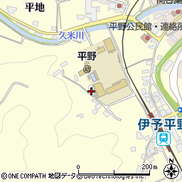 愛媛県大洲市平野町野田55周辺の地図