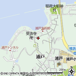高知県高知市浦戸284周辺の地図