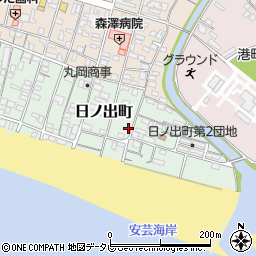 高知県安芸市日ノ出町8-14周辺の地図