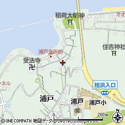 高知県高知市浦戸298周辺の地図
