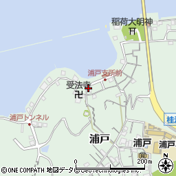 高知県高知市浦戸267周辺の地図
