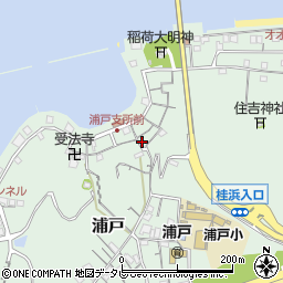 高知県高知市浦戸223周辺の地図
