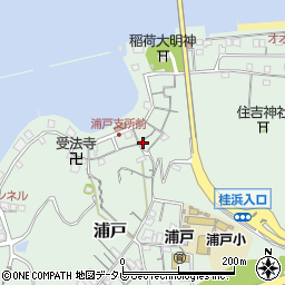 高知県高知市浦戸225周辺の地図