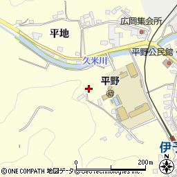 愛媛県大洲市平野町野田63周辺の地図