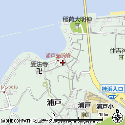 高知県高知市浦戸259周辺の地図