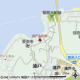 高知県高知市浦戸265周辺の地図