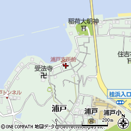 高知県高知市浦戸263周辺の地図