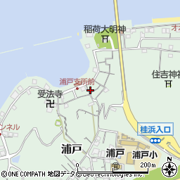 高知県高知市浦戸227周辺の地図