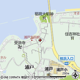高知県高知市浦戸231周辺の地図