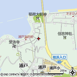高知県高知市浦戸205周辺の地図