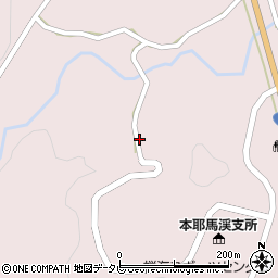 大分県中津市本耶馬渓町曽木周辺の地図
