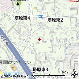 福岡県筑紫野市塔原東2丁目4-5周辺の地図