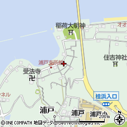 高知県高知市浦戸233周辺の地図