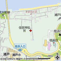高知県高知市浦戸110周辺の地図