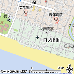 高知県安芸市日ノ出町周辺の地図