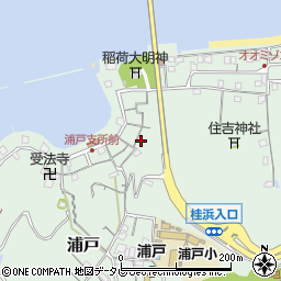 高知県高知市浦戸204周辺の地図