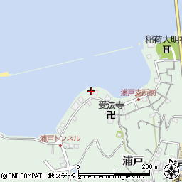 高知県高知市浦戸299周辺の地図