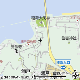 高知県高知市浦戸241周辺の地図