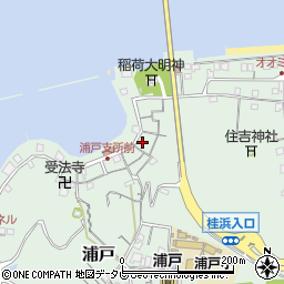 高知県高知市浦戸239周辺の地図