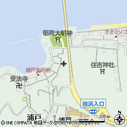 高知県高知市浦戸197周辺の地図