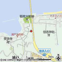 高知県高知市浦戸198周辺の地図