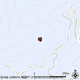 高知県高岡郡佐川町峰周辺の地図