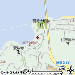 高知県高知市浦戸252周辺の地図
