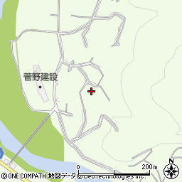 愛媛県大洲市菅田町大竹1526周辺の地図